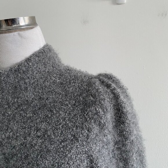 CO Cashmere Mock Neck Sweater Gray - Picture 4 of 11